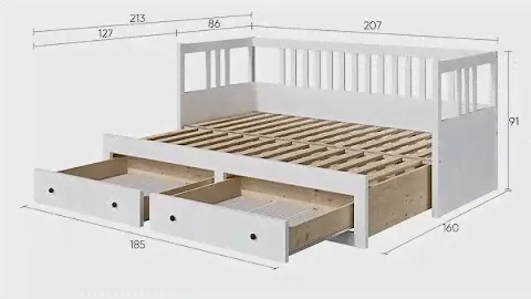 Обзор кровати кушетки тахта раздвижной икеа кымор hemnes ikea
